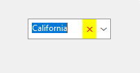 WinForms SfComboBox ClearButton style