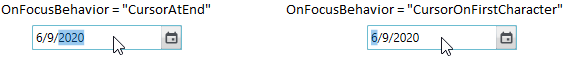 DateTimeEdit select the date time field on focus