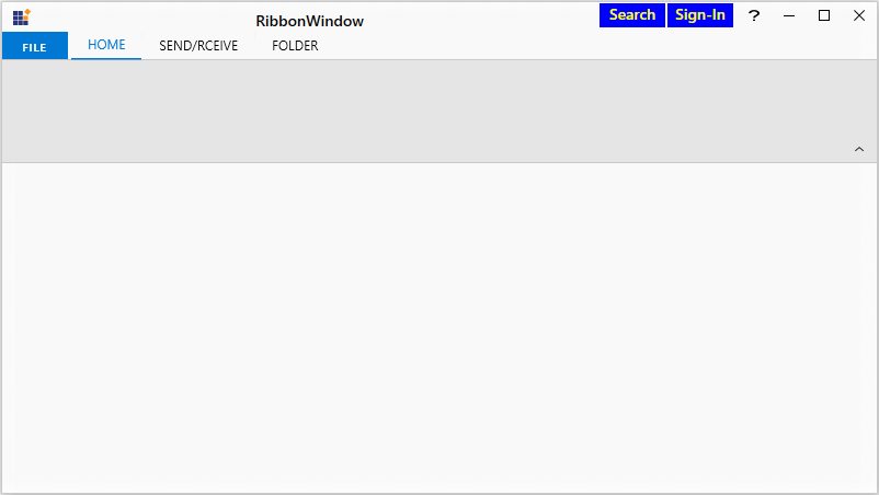 WPF Ribbon Setting Header Item Template