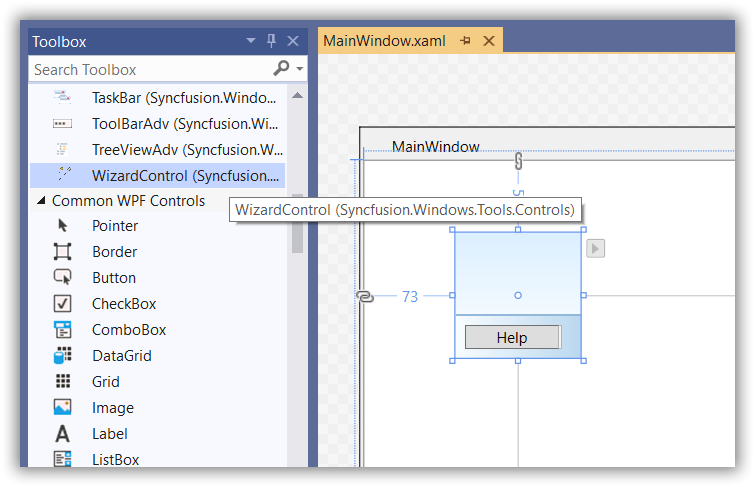 WPF Wizard Adding control via designer