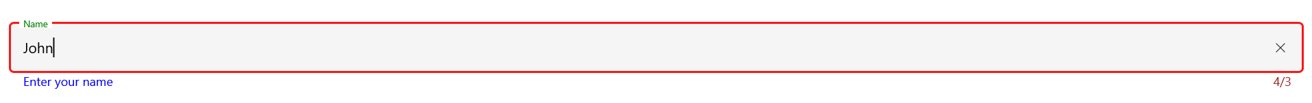 Label text color